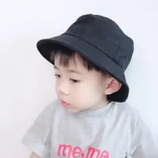 Chapéu Bucket Hat Infantil Para 3-9 anos Liso Boné Masculino e Feminino Casual