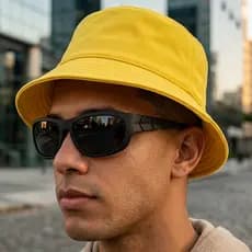 Kit Bucket Hat Unissex + Óculos Esportivo MD-52 UV400 Praia Pesca Caminhada Corrida Proteção Solar