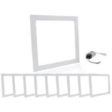 Kit Atacado - 10 Plafons Painel LED 25W Embutir 3000K, Luz Quente - Econômico e Durável