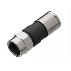 Kit com 50 Conectores F de Compressão RG-6 para Instalações Coaxiais
