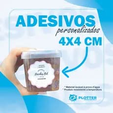 700 Adesivos Personalizados em Vinil 4x4 - Etiqueta Adesiva em Vinil
