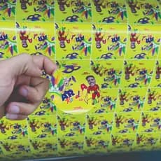 1000und 4x4 cm Adesivo Personalizada c/ Sua Logo Resistente a Temperatura