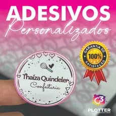Adesivos Personalizados 3x3 cm 4x4 cm 5x5 cm 6x6 cm c/ Sua Logo Resistente a Temperatura