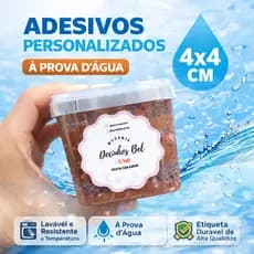 700 Adesivos Personalizados Etiquetas Adesivas Com sua Logo 4x4