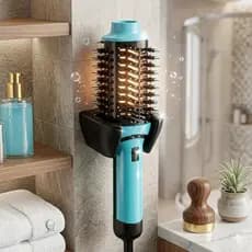 Suporte Para Escova Secadora Elétrica | Organizador Universal De Parede Para Banheiro Quarto