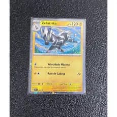 Carta Zebstrika Promo Foil 201 em Português + 5 cartas brilhantes aleatórias diferentes