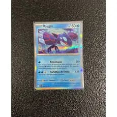 Carta Kyogre foil 034/132 em Português + 5 cartas brilhantes aleatórias diferentes Originais
