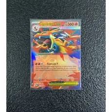 Carta Mega Charizard Y EX 030 Promo em Português + 5 cartas brilhantes aleatórias diferentes