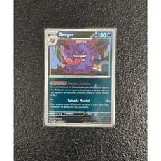 Carta Gengar reverse foil 050/088 em Português + 5 cartas brilhantes aleatórias diferentes