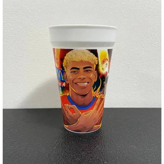 Copo Lamine Yamal Espanha - coleção Copa do Mundo - Mc Donald's 2026