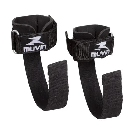 Strap De Musculação com Munhequeira Muvin Punho Fitness