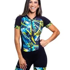 Macaquinho Ciclismo Feminino C/Gel, Gugamaro Tecido Emana