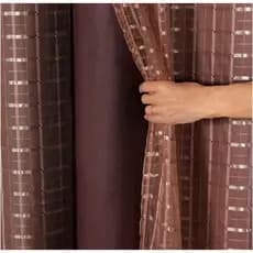 Cortina Blackout PVC Com Voil xadrez 2,80 × 1,80 PROMOÇÃO INPERDIVEL