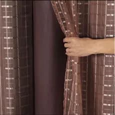 Cortina 4,00 x 2,50 Forro Microfibra Voil Para Varão Quarto Sala Várias Cores