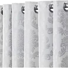 Cortina Jacquard Palha Sala E Quarto 4,00 mts X 2,60mts Tecido Importado