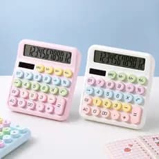 Calculadora Degradê 12 Dígitos Kawaii Fofa Colorida Ecooda CL808