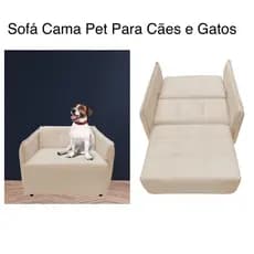 Sofa Cama Pet Caminha para Cachorro e Gato Retrátil Suede Variedade de Cores