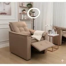 Poltrona do Papai Reclinável Retrátil DL Móveis – Ideal para Idosos e Design de Sobrancelha – Suede
