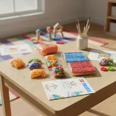 DDG Toys 🧩Mesa Educativa Infantil Criativa de Montagem com Acessórios Didáticos Interativos Perfeito