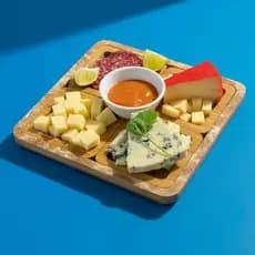 Top Rio-Kit 4 Petisqueiras Quadradas de Madeira para Aperitivos Petiscos Mesa Posta Decorativa