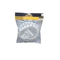 Organizador Fios Cabos Aplicador 20mm X 1m Fixador Ajustavel Branco