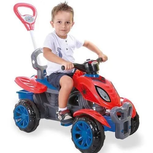 Quadriciclo Infantil Eletrico Seguro Spider Veiculo Passeio Menino Diversao Criança