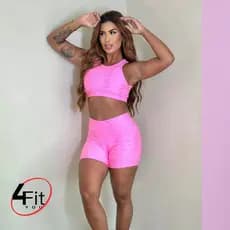 Conjunto Academia Short e Top
