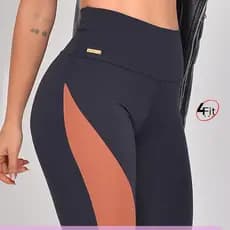 Calça Academia Alta Compressão Cintura Alta Legging Fitness 4Fit
