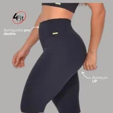 Calça Academia Legging Fitness Cintura Alta Com Bolso 4Fit