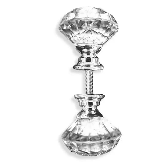 PUXADORES CRISTAL 1 A 6 UNIDADES DE 30MM P/ PORTA BOX VIDRO BANHEIRO