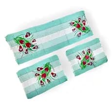 Kit Tapete Passadeira De Cozinha, Jogo De Tapete Com 3 Peças Casa E Decoração Cozinha Kit Tapetes e Passadeira de cozinha Com 3 Peças Atacado Promoção