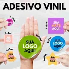 Etiquetas Adesivas Personalizadas Em Vinil Branco Rótulo Adesivos Vinilico de 3x3 4x4 5x5 6x6 7x7 Cm