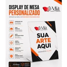 PLACA DE MESA PERSONALIZADA COM SUA ARTE  PS 2MM PLACAS BALCÃO PLACAS PIX DISPLAY PLAQUINHA