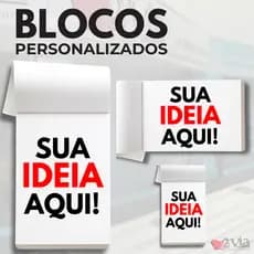 Blocos, Comandas, Receituários e Talões Personalizados | Bloco, Talão e Comanda com  50 a 100 Folhas