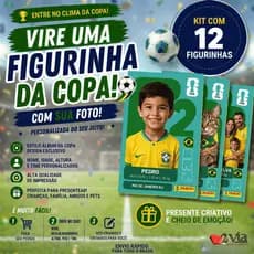 12 Figurinhas Adesivas Personalizadas da Copa do Mundo 2026 Em Vinil | Etiqueta Album Copa 2026