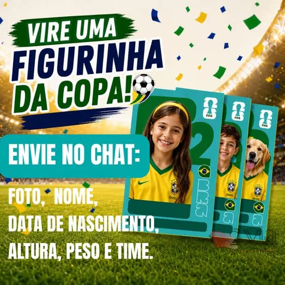 12 Figurinhas Personalizadas Copa do Mundo 2026 Em Vinil | Etiquetas Adesivas em Vinil à Prova Dágua