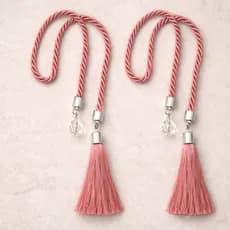2 Cordoes Decorativo Premium com Cristal Lapidado e Tassel – Sabonete Líquido, Difusor ou Home Spray