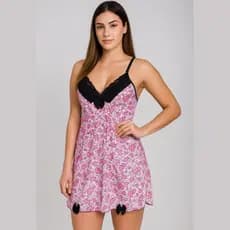 Camisolas Femininas  Cores Sortidas Camisola Adulto Liganetee Renda na Parte de Busto Trazedo Mais Sensualidade