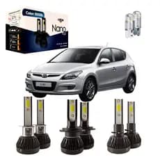 Kit Super Led Plus I30 2009 A 2016 30w 8000k Luxbeam Lâmpada Farol Alto Baixo Milha