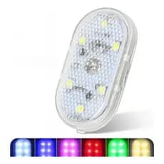 Luz Led Interior Usb Touch Casa Carro Branca Rgb Veiculo Teto Recarregavel Portatil a Bateria