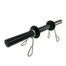 Barra oca 40cm musculação exercícios anilhas com presilhas musculação atividade física