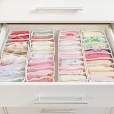KIT 12 Colmeia organizadora de gavetas Essencial Baby Organizadores de gavetas - 4P + 4M + 4G