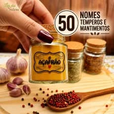 Kit 50 Adesivos Para Temperos E Mantimentos Transparente 5x3cm Organizadores De Potes