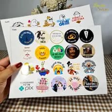 Adesivos Hora da Gravata Noivo Lua De Mel 4cm Casamento Para Convidados Brincadeira Festa Divertida