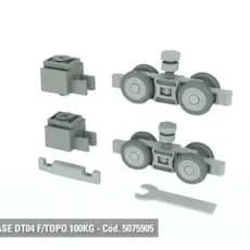 kit Porta de correr sistema DT04 Fixação Topo