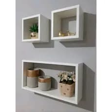 kit 3 Nichos decoativo branco