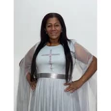Vestido Cruz com manga de asa - Vestido de dança