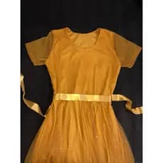 Vestido de dança - Vestido de tule cristal com 8 pontas para coreografia