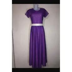 Vestido de Dança tule cristal godê longo manga curta