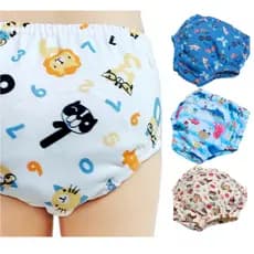 Cueca e Calcinha Infantil para Desfralde Fralda Ecológica Lavável Roupa bebê menina e menino